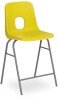Hille E-Series High Back Stool - Yellow