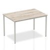 Dynamic Impulse Box Leg Straight Table 1200 x 800mm - Grey Oak