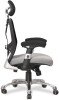 Nautilus Ergo Luxury Mesh 24 Hour Executive Chair - Black with Grey Seat