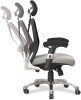 Nautilus Ergo Luxury Mesh 24 Hour Executive Chair - Black with Grey Seat