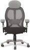 Nautilus Ergo Luxury Mesh 24 Hour Executive Chair - Grey with Black Seat