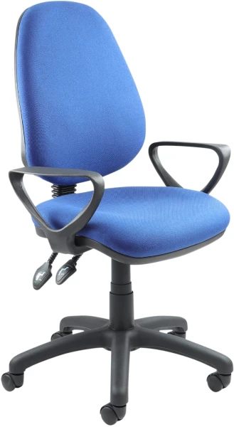 Dams Vantage 100 Operators Chair with Fixed Arms - Blue