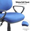 Dams Vantage 100 Operators Chair with Fixed Arms - Blue