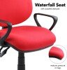 Dams Vantage 100 Operators Chair with Fixed Arms - Red