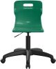 Titan Swivel Senior Chair with Black Base - (11+ Years) 460-560mm Seat Height - Green