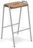 Hille MDF Colour Stained Flat Top Stool - Beech