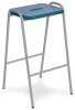 Hille MDF Colour Stained Flat Top Stool - Blue