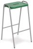 Hille MDF Colour Stained Flat Top Stool - Green