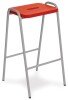 Hille MDF Colour Stained Flat Top Stool - Red