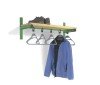 Probe Cloakroom Wall Mounted Shelf & Rail 1000mm Length - Light Ash Timber