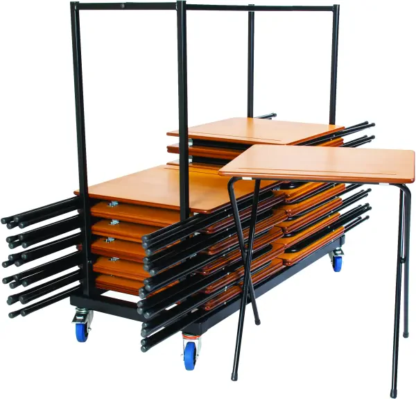 Spaceforme Zlite 40 Premium Folding Exam Desk and Trolley Bundle